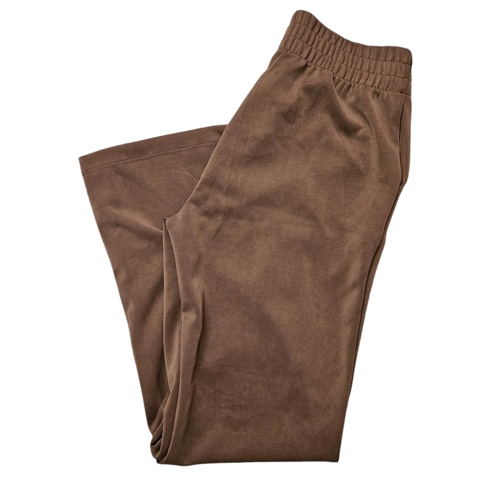 NUX Remi Wide Leg Pant Brown Brown Wide Leg Sweat Pants NWT Sz M 14.5" Waist